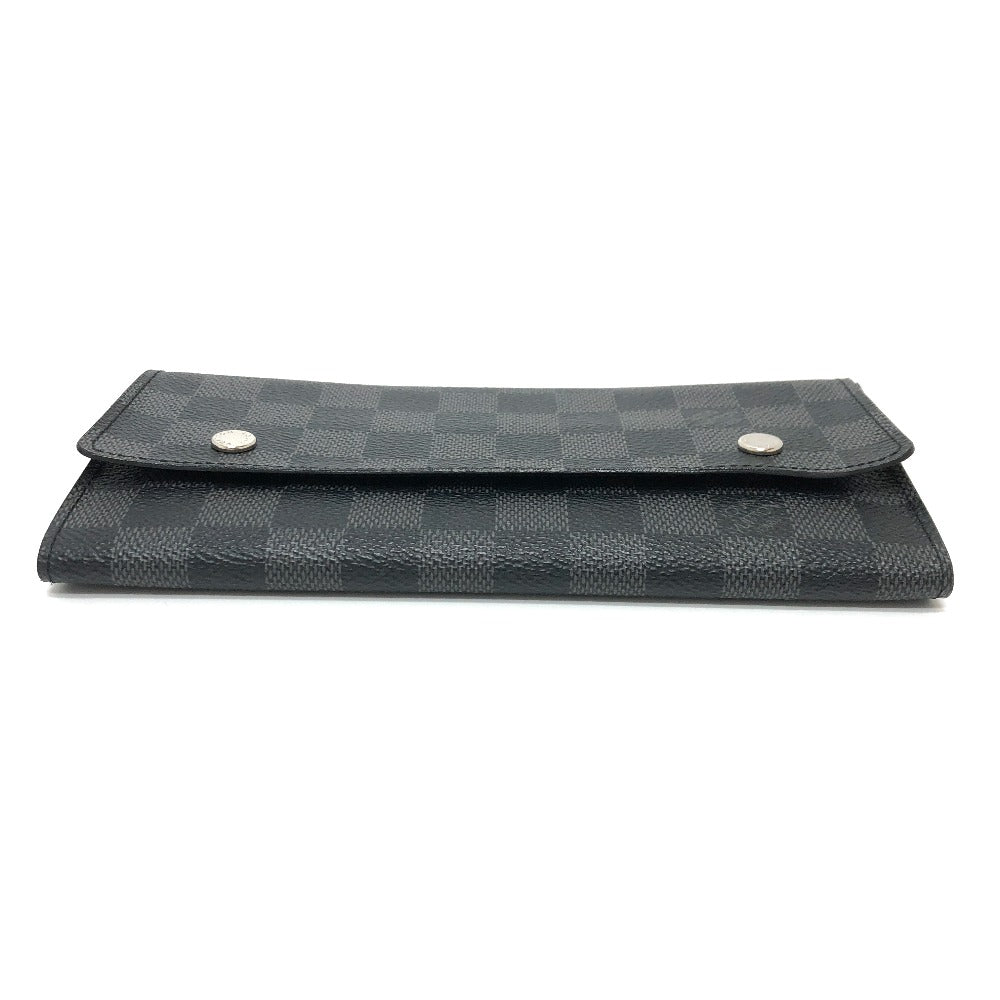 Louis Vuitton Long Wallet Purse N63084 Damier Grafitto Canvas Black Damier Grafitte Portefeuille