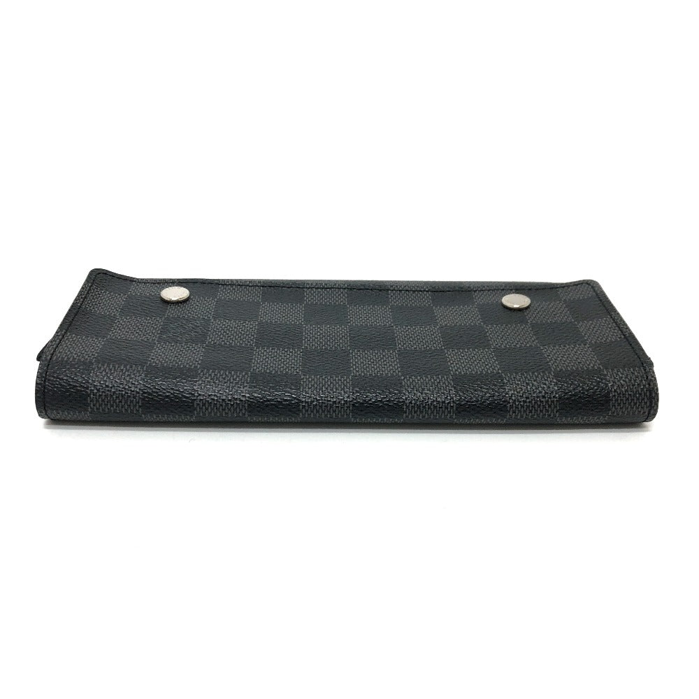 Louis Vuitton Long Wallet Purse N63084 Damier Grafitto Canvas Black Damier Grafitte Portefeuille