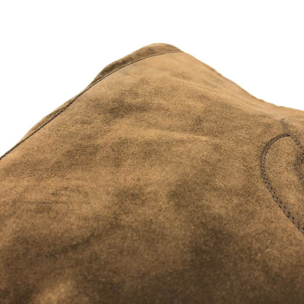 Chanel Tote Bag Suede Brown Cc Coco Mark Vintage Women