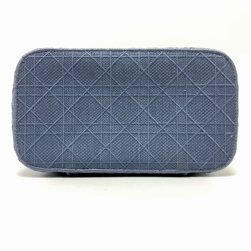 Dior Vanity Bag Canvas Blue Canage Women