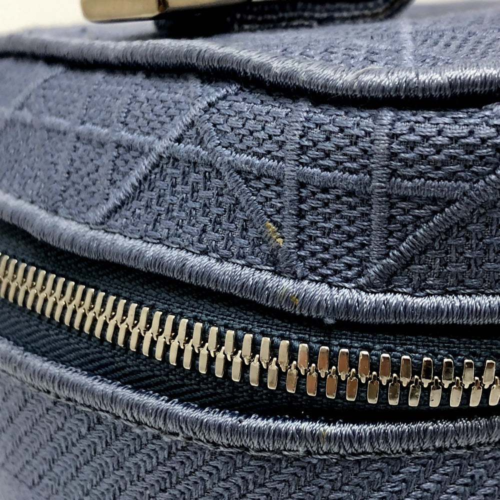 Dior Vanity Bag Canvas Blue Canage Women