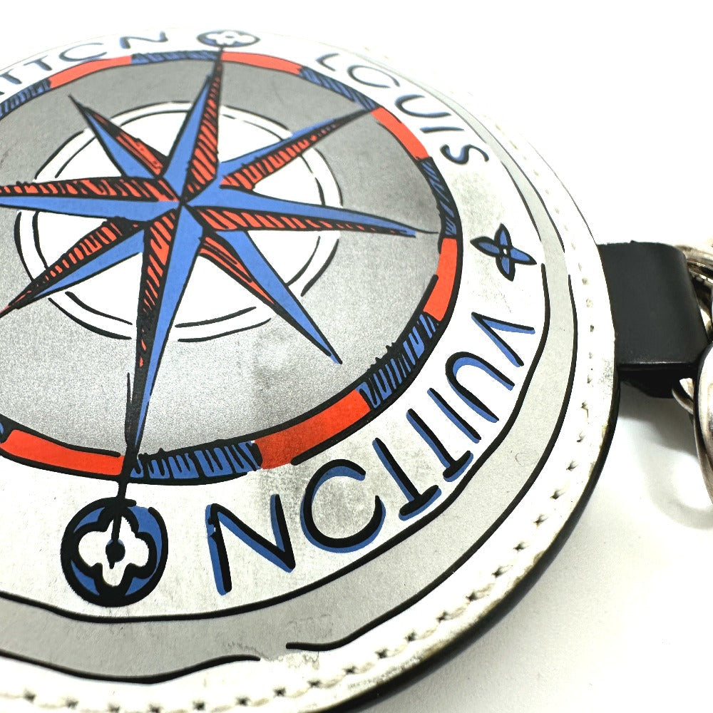 Louis Vuitton Key Ring M68667 Damier Grafitto Canvas White / Black Damier Grafitte Portocle Padit
