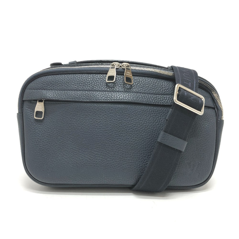 Louis Vuitton Sling Bag M94473 Taurillon Clemence Leather Navy Bum Bag Mens