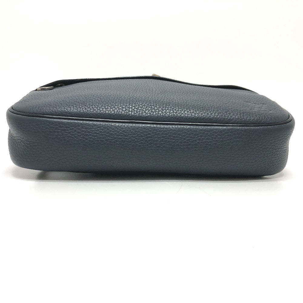 Louis Vuitton Sling Bag M94473 Taurillon Clemence Leather Navy Bum Bag Mens