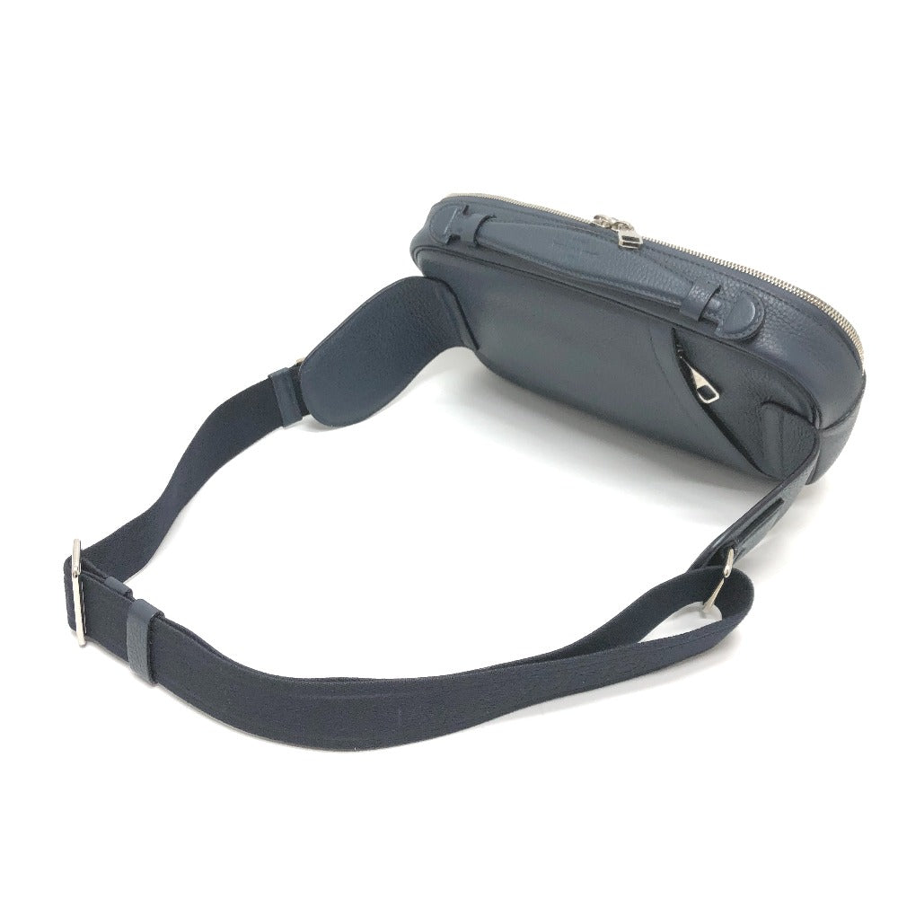 Louis Vuitton Sling Bag M94473 Taurillon Clemence Leather Navy Bum Bag Mens