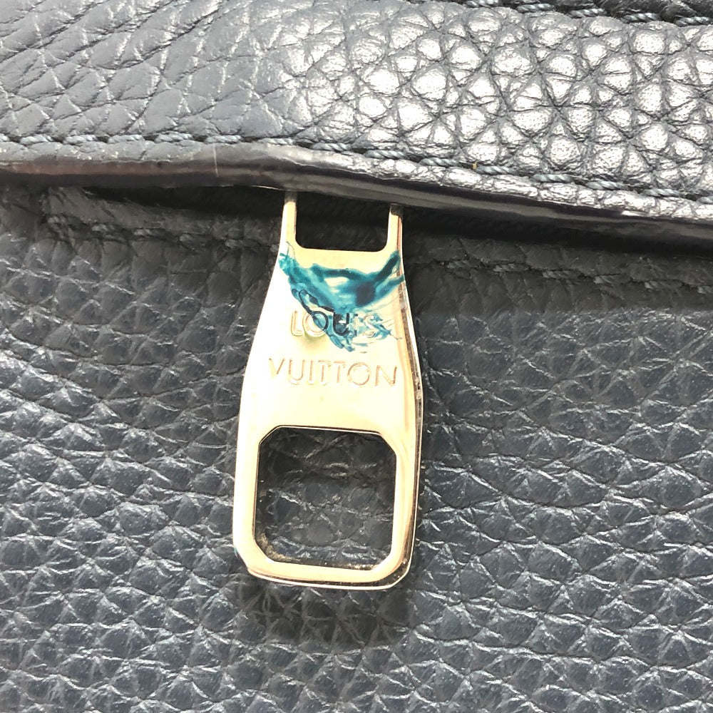 Louis Vuitton Sling Bag M94473 Taurillon Clemence Leather Navy Bum Bag Mens