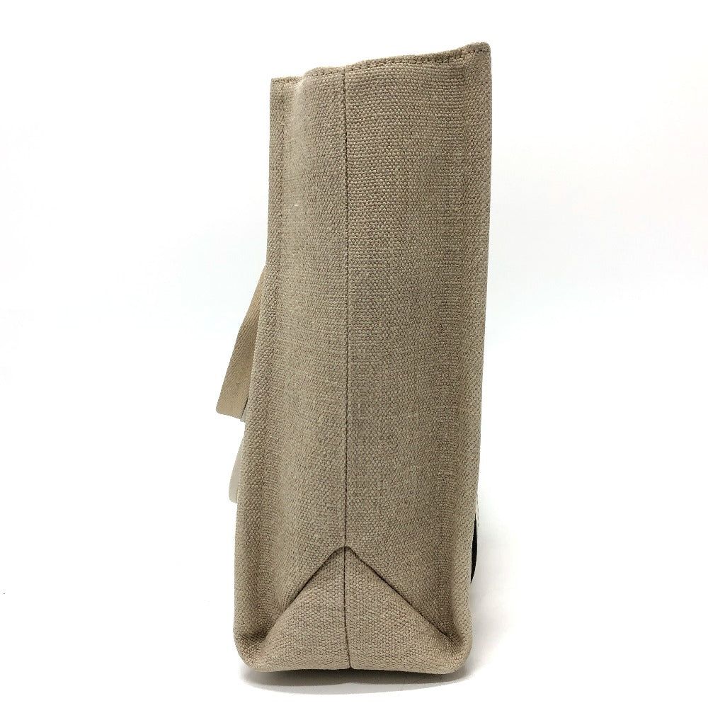 Chloe Tote Bag Canvas Beige Logo Woody Medium Unisex(Unisex)