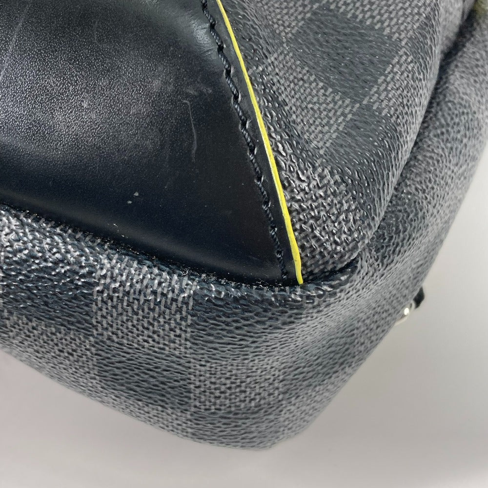Louis Vuitton Shoulder Bag N42424 Damier Grafitto Canvas Black Damier Grafitte Avenue Sling Bag Mens