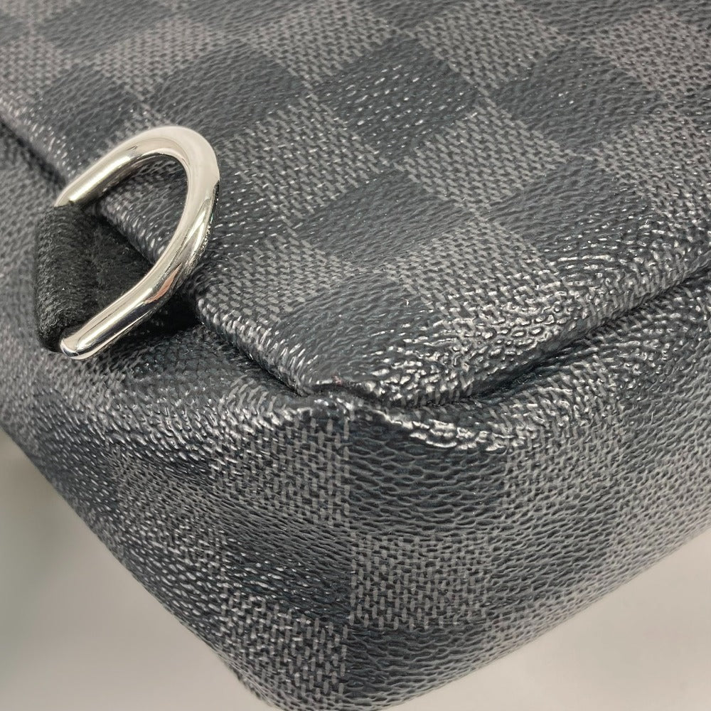 Louis Vuitton Shoulder Bag N42424 Damier Grafitto Canvas Black Damier Grafitte Avenue Sling Bag Mens