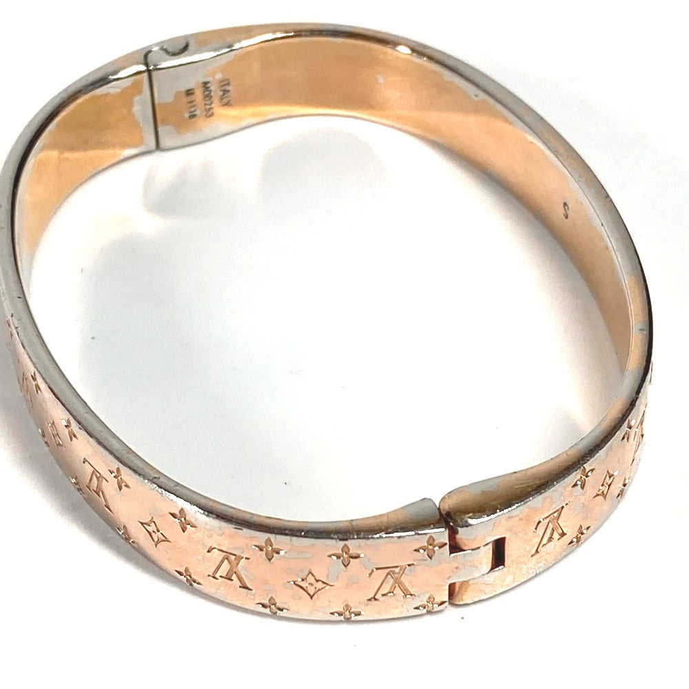 Louis Vuitton Bracelet M00253 Metal Pink Monogram Cuff Nanogram Women S