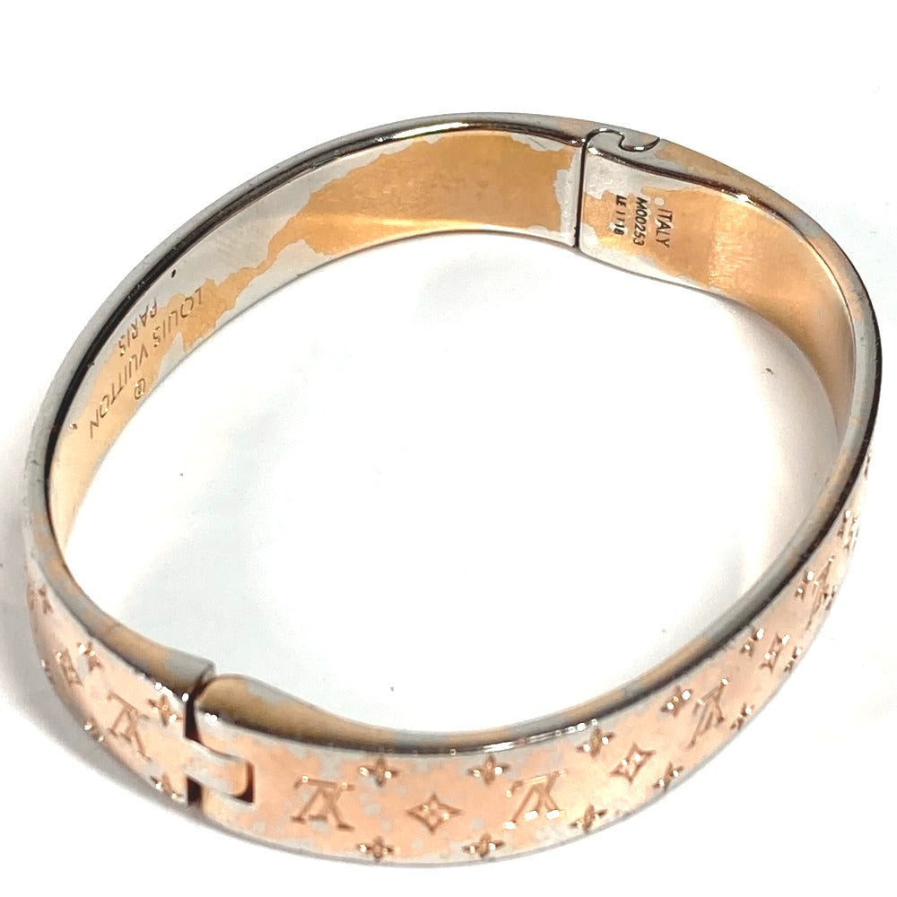 Louis Vuitton Bracelet M00253 Metal Pink Monogram Cuff Nanogram Women S