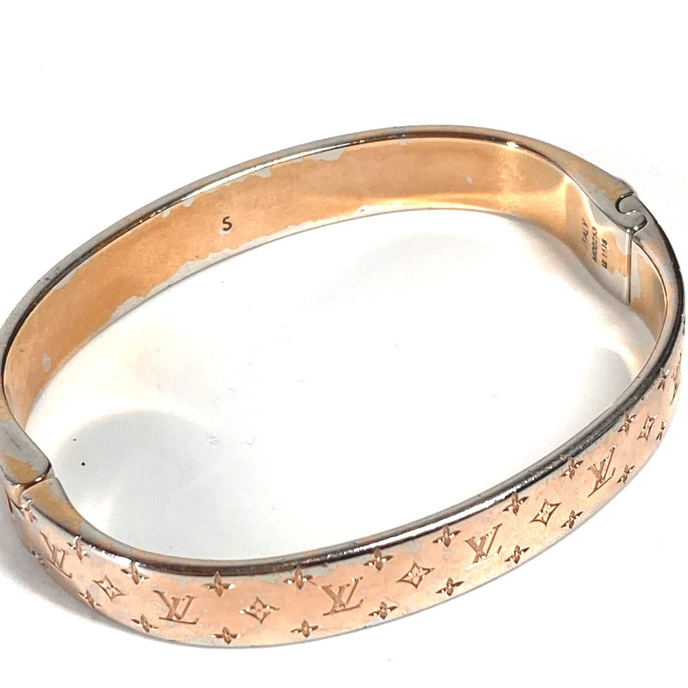 Louis Vuitton Bracelet M00253 Metal Pink Monogram Cuff Nanogram Women S