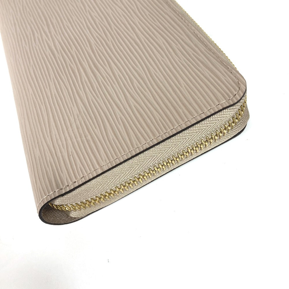 Louis Vuitton Long Wallet Purse M67805 Epi Leather Beige Epi Zippy Wallet Mens