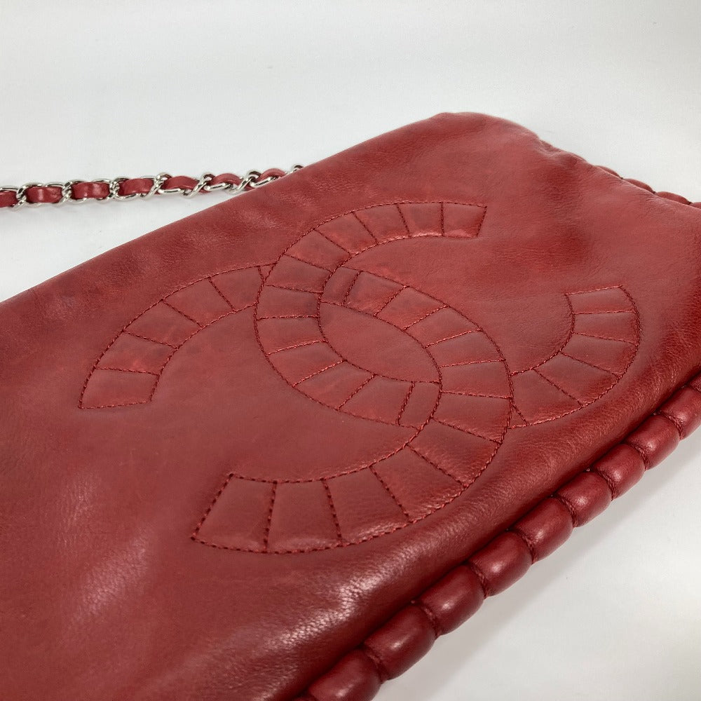 Chanel Shoulder Bag A48547 Leather Red Bag Shoulder Chain 10A Dekacoco Cc Women