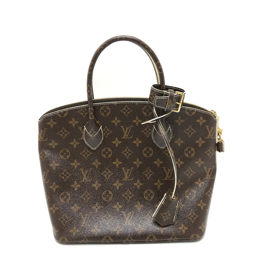 Louis Vuitton Handbag M40597 Canvas / Shiny Monogram Canvas Brown Shiny Monogram Lockitpm Women