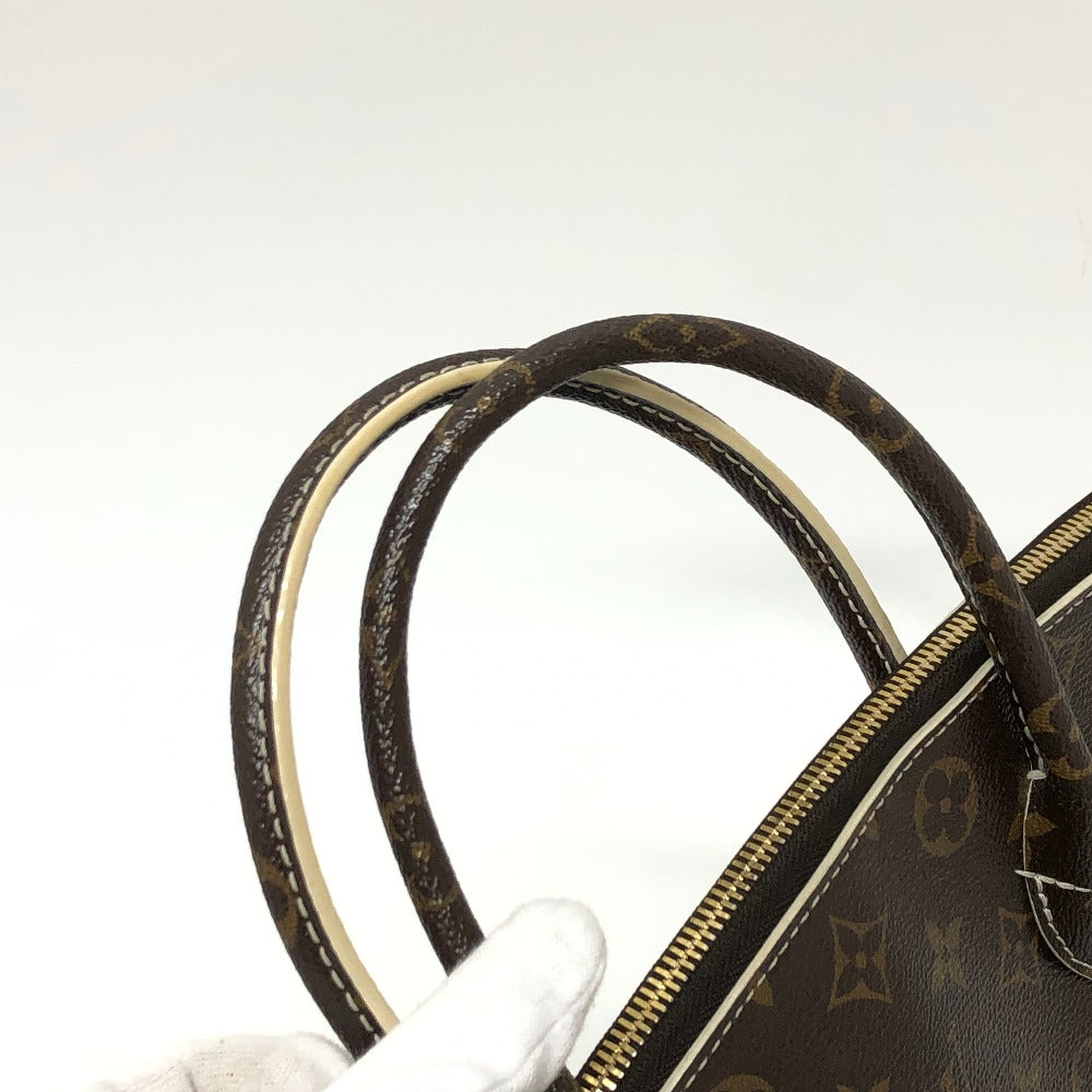 Louis Vuitton Handbag M40597 Canvas / Shiny Monogram Canvas Brown Shiny Monogram Lockitpm Women