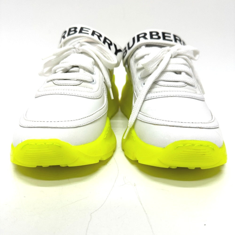 Burberry Sneakers Leather White Shoes Logo Women 37