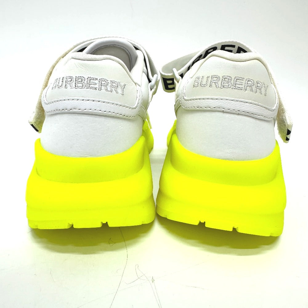 Burberry Sneakers Leather White Shoes Logo Women 37