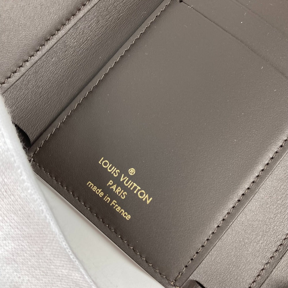 Louis Vuitton Trifold Wallet M62159 Taurillon Clemence Leather Beige Portefeuille Compact Women