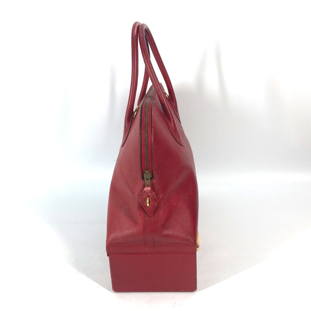 Hermes Handbag Courchevel Red Vintage Mcpherson Women