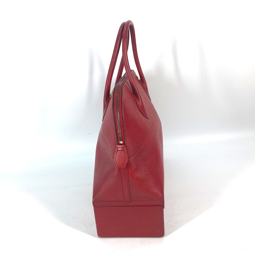 Hermes Handbag Courchevel Red Vintage Mcpherson Women