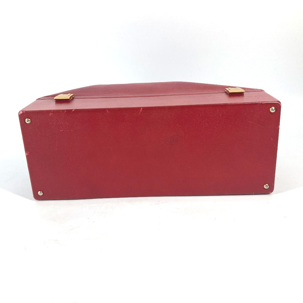 Hermes Handbag Courchevel Red Vintage Mcpherson Women