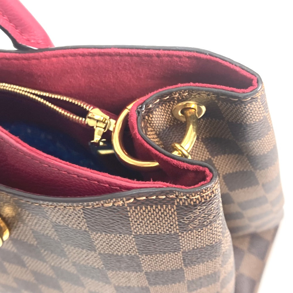 Louis Vuitton Handbag N40052 Damier Canvas Red Type Riverside Damier Lv Charm Reduvan Women