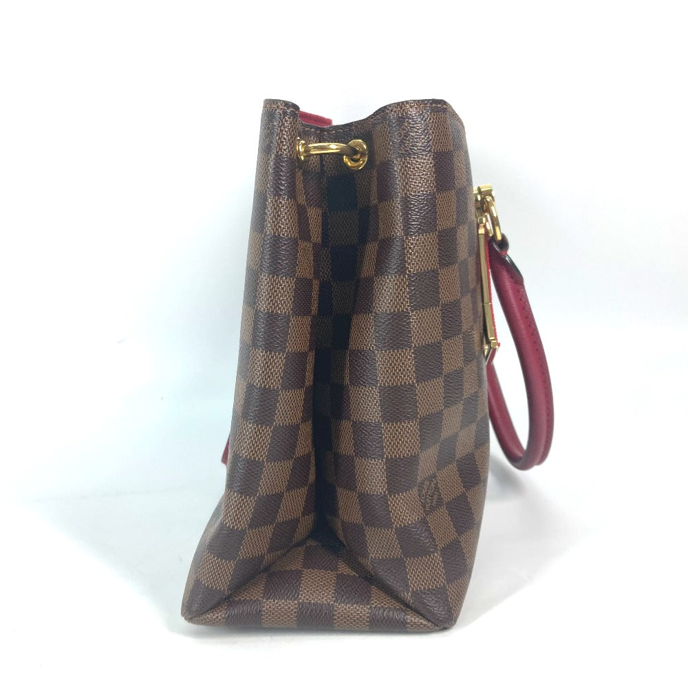 Louis Vuitton Handbag N40052 Damier Canvas Red Type Riverside Damier Lv Charm Reduvan Women