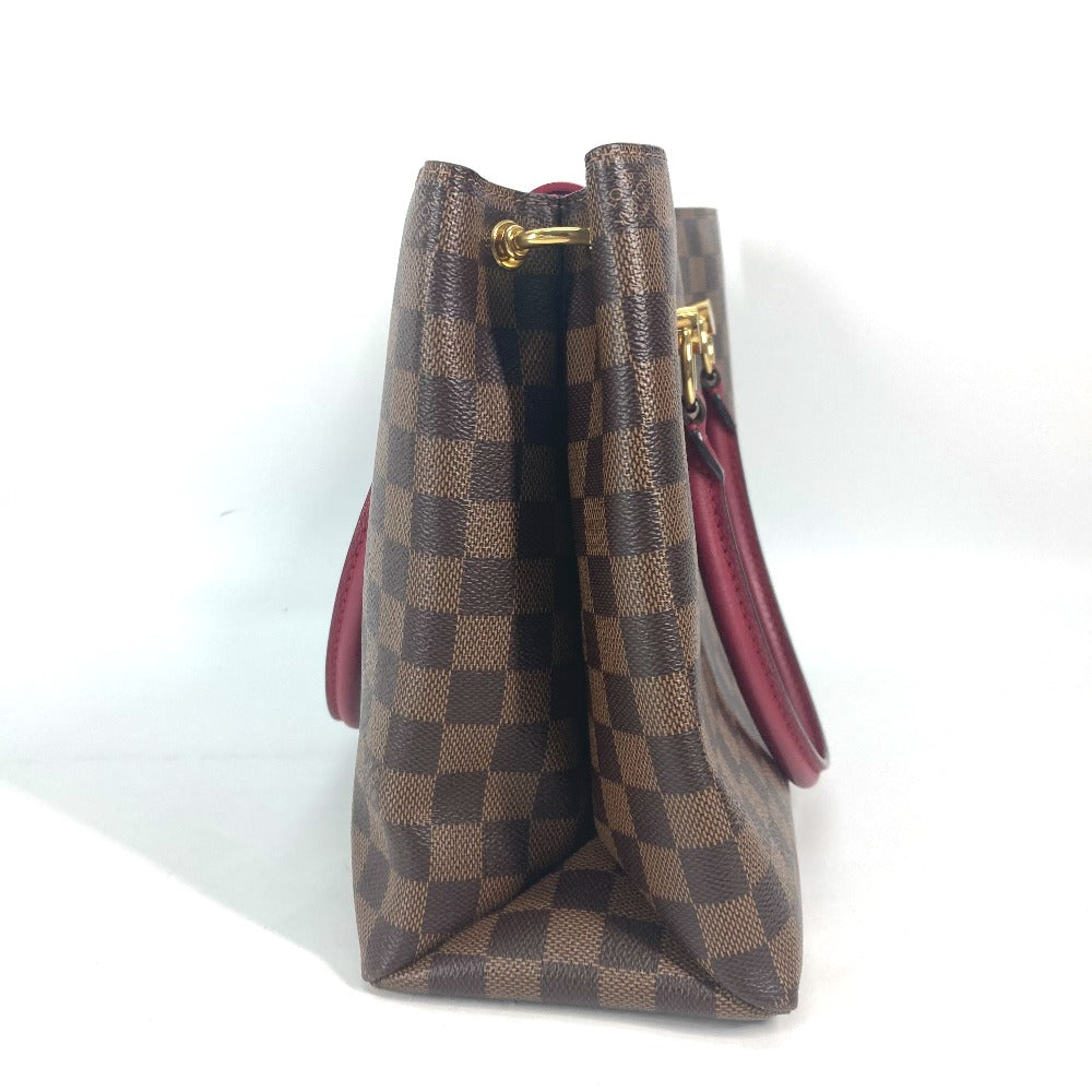 Louis Vuitton Handbag N40052 Damier Canvas Red Type Riverside Damier Lv Charm Reduvan Women