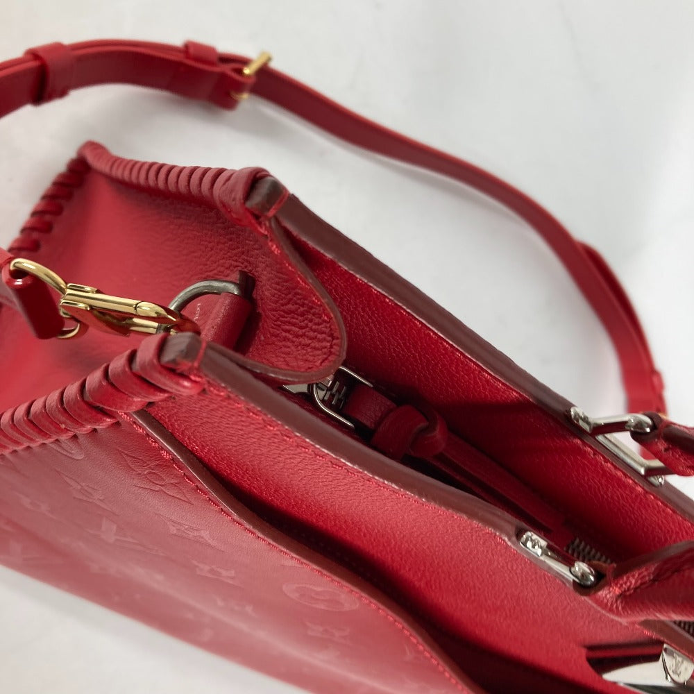 Louis Vuitton Shoulder Bag M54146 Leather Red Monogram Very Zip Tote