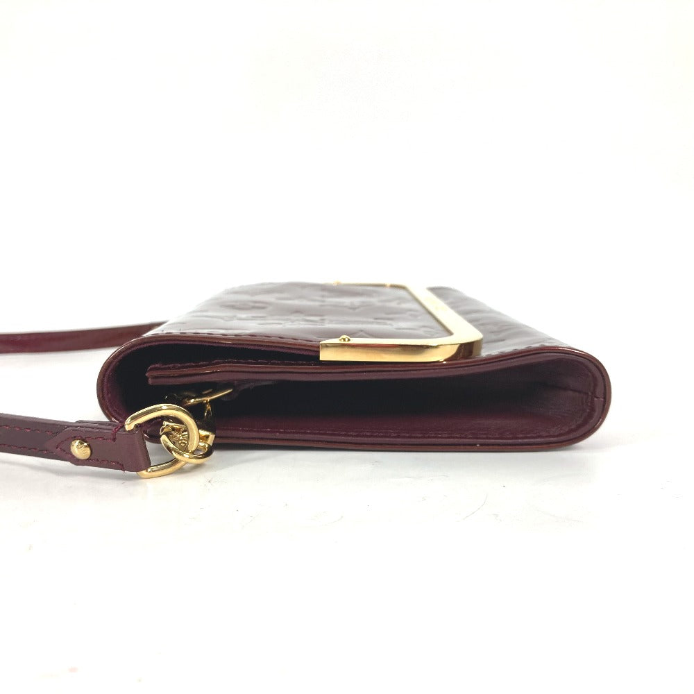 Louis Vuitton Clutch Bag M91547 Monogram Vernis Purple Monogram Vernis Rossmore Pm Women