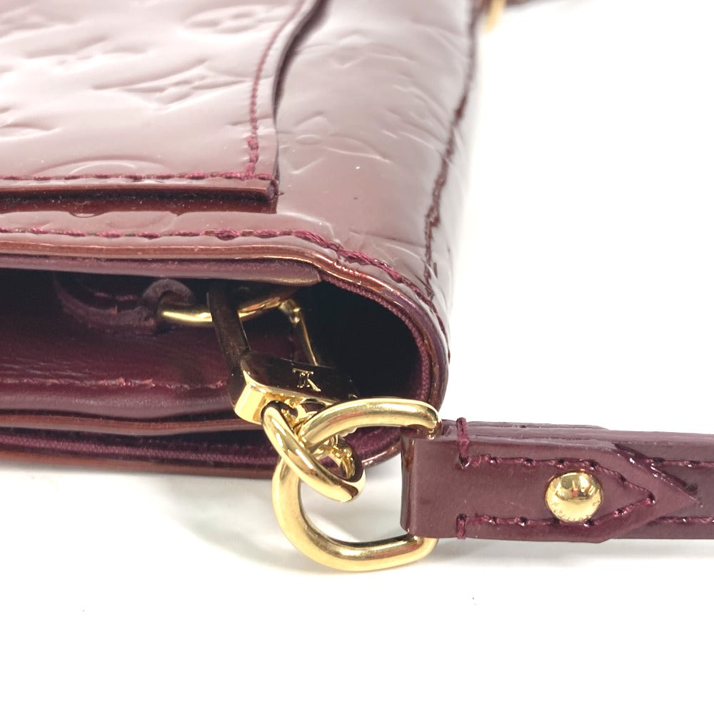 Louis Vuitton Clutch Bag M91547 Monogram Vernis Purple Monogram Vernis Rossmore Pm Women
