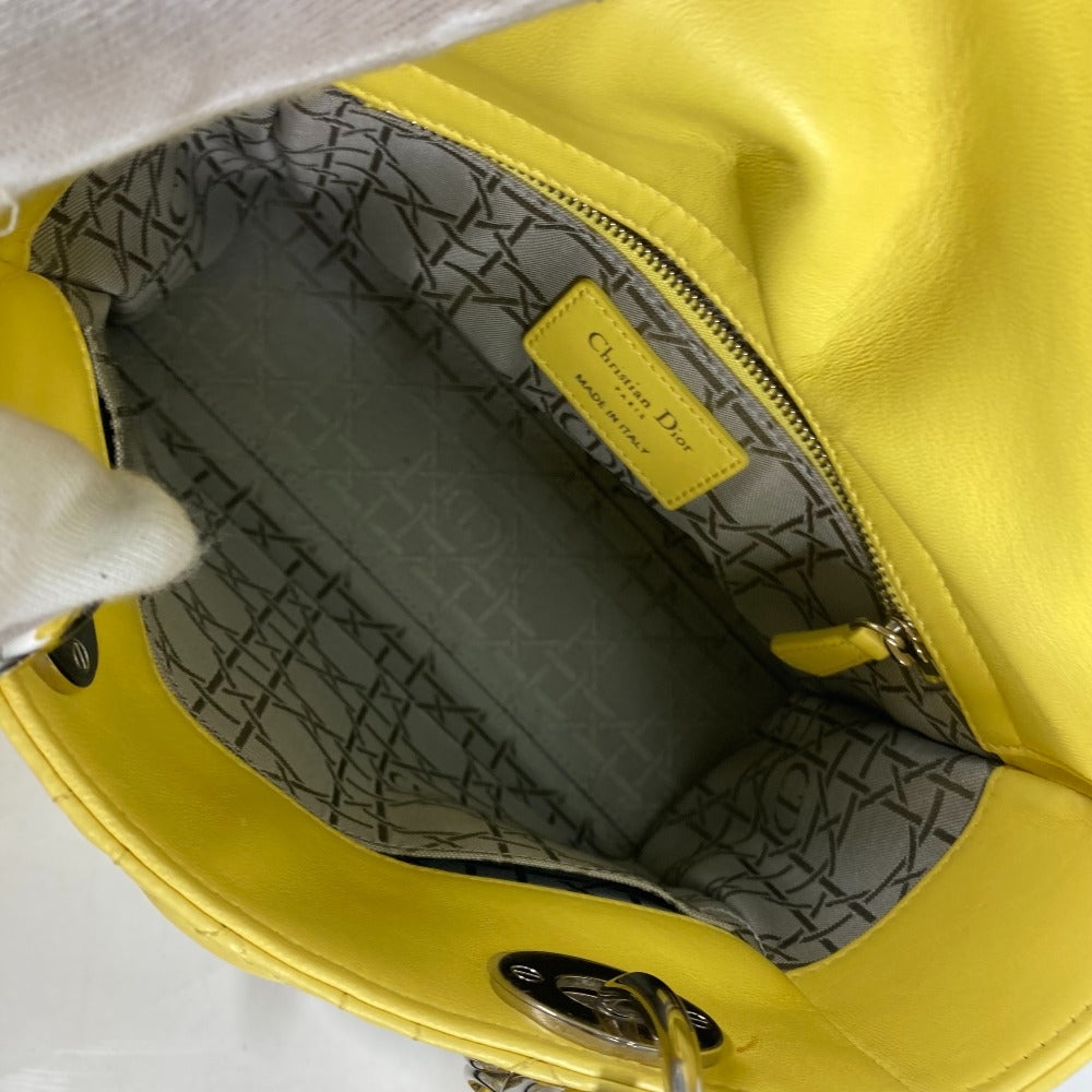 Dior Handbag M0532Pcal Lambskin Yellow Lady Dior Ladydior My Abcdior Women