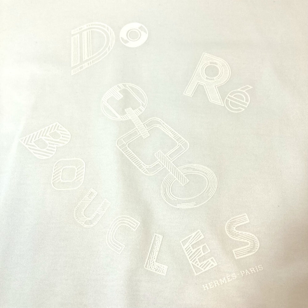 Hermes One Piece Cotton White Apparel De Re Boucle Women 42