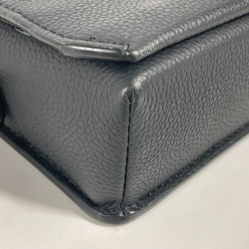 Louis Vuitton Shoulder Bag M82085 Cowhide Leather Black Lv Aerogram Fastline Wearable Wallet Mens