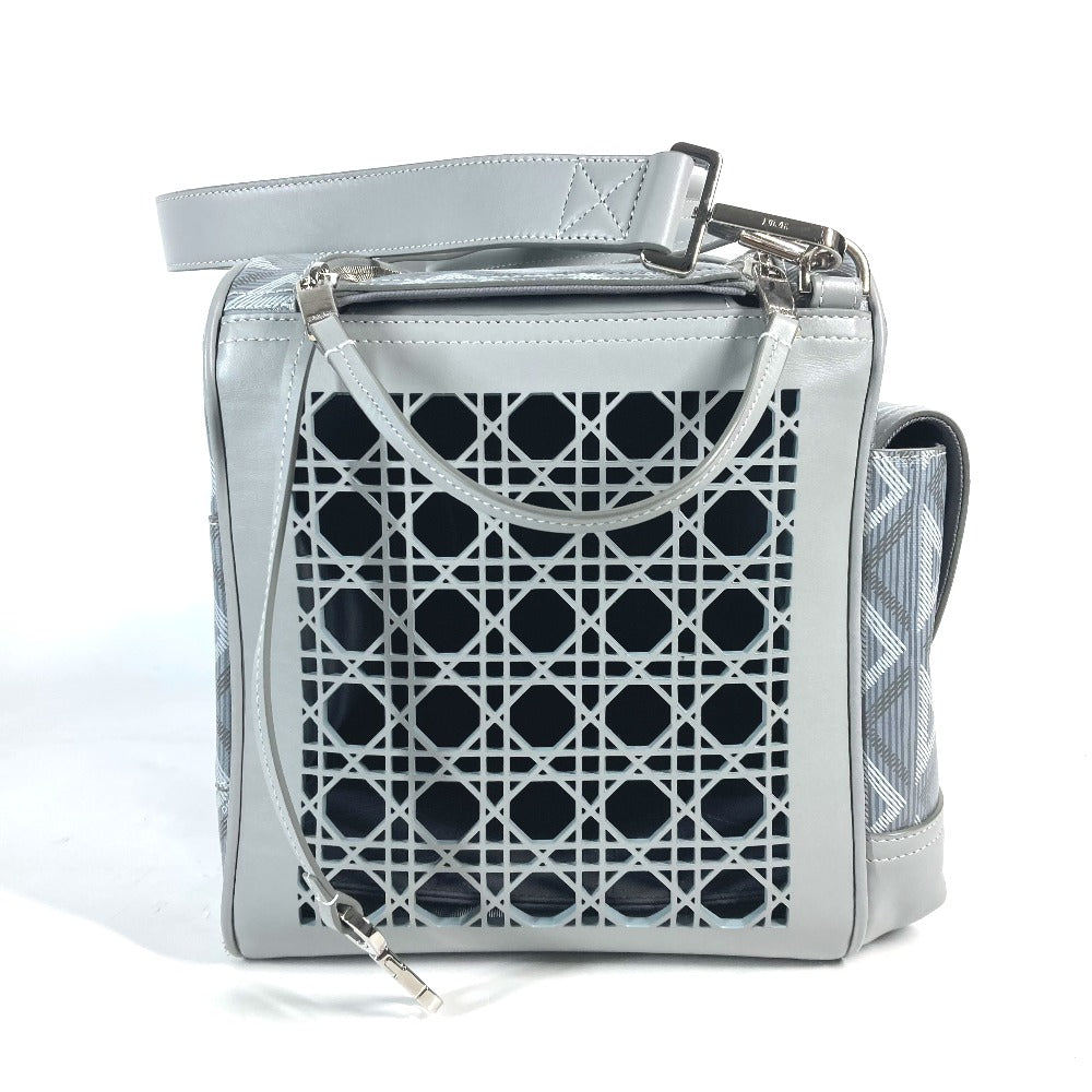 Dior Shoulder Bag 1Esdu035Cdp_H42E Canvas, Leather Gray Cd Diamond Dior Hit The Road Pet Carrier
