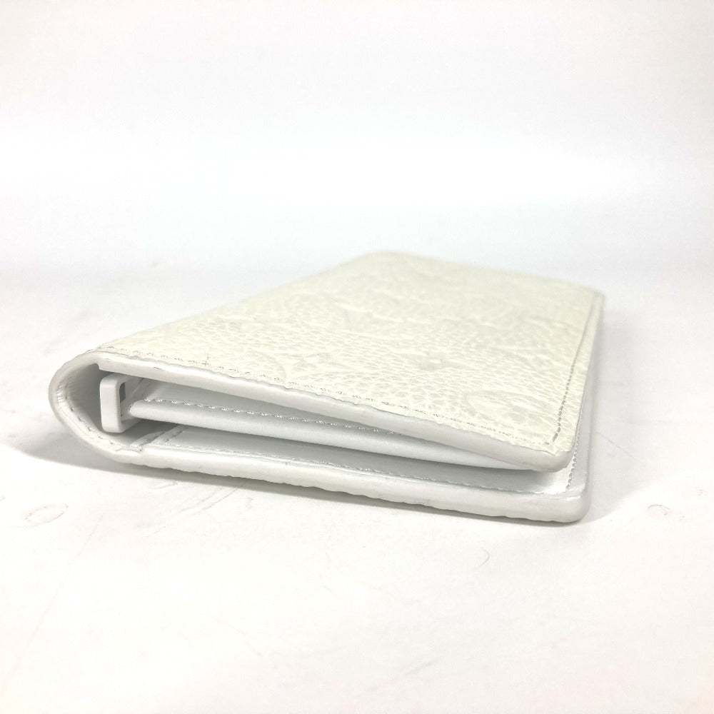 Louis Vuitton Long Wallet Purse M83066 Taurillon Clemence Leather White Long Wallet Monogram