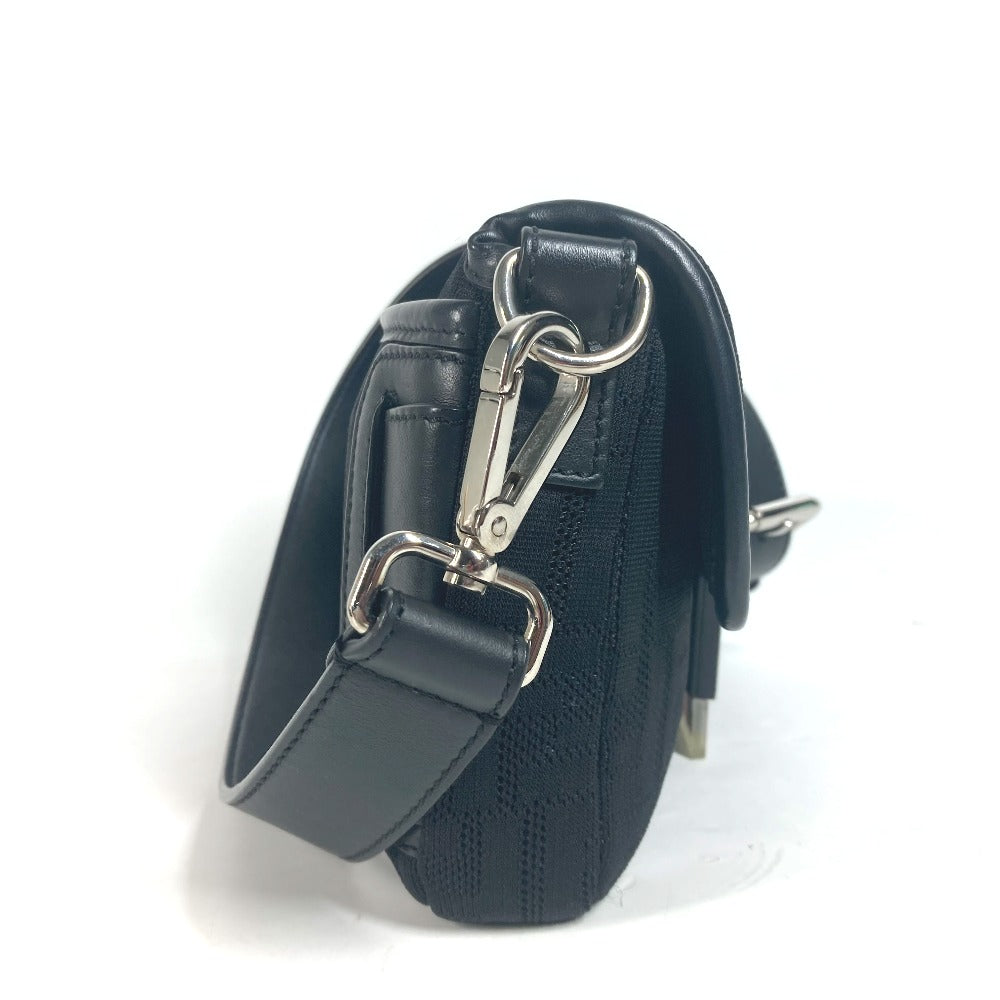 Fendi Shoulder Bag 7Va472 Mesh, Leather, Rubber Black Mesh Mamma Bucket Mens