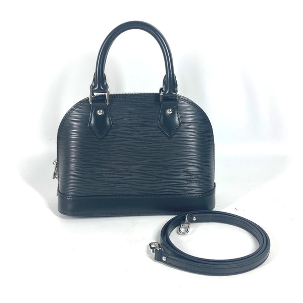 Louis Vuitton Shoulder Bag M81945 Epi Leather Black Epi Nano Alma Women