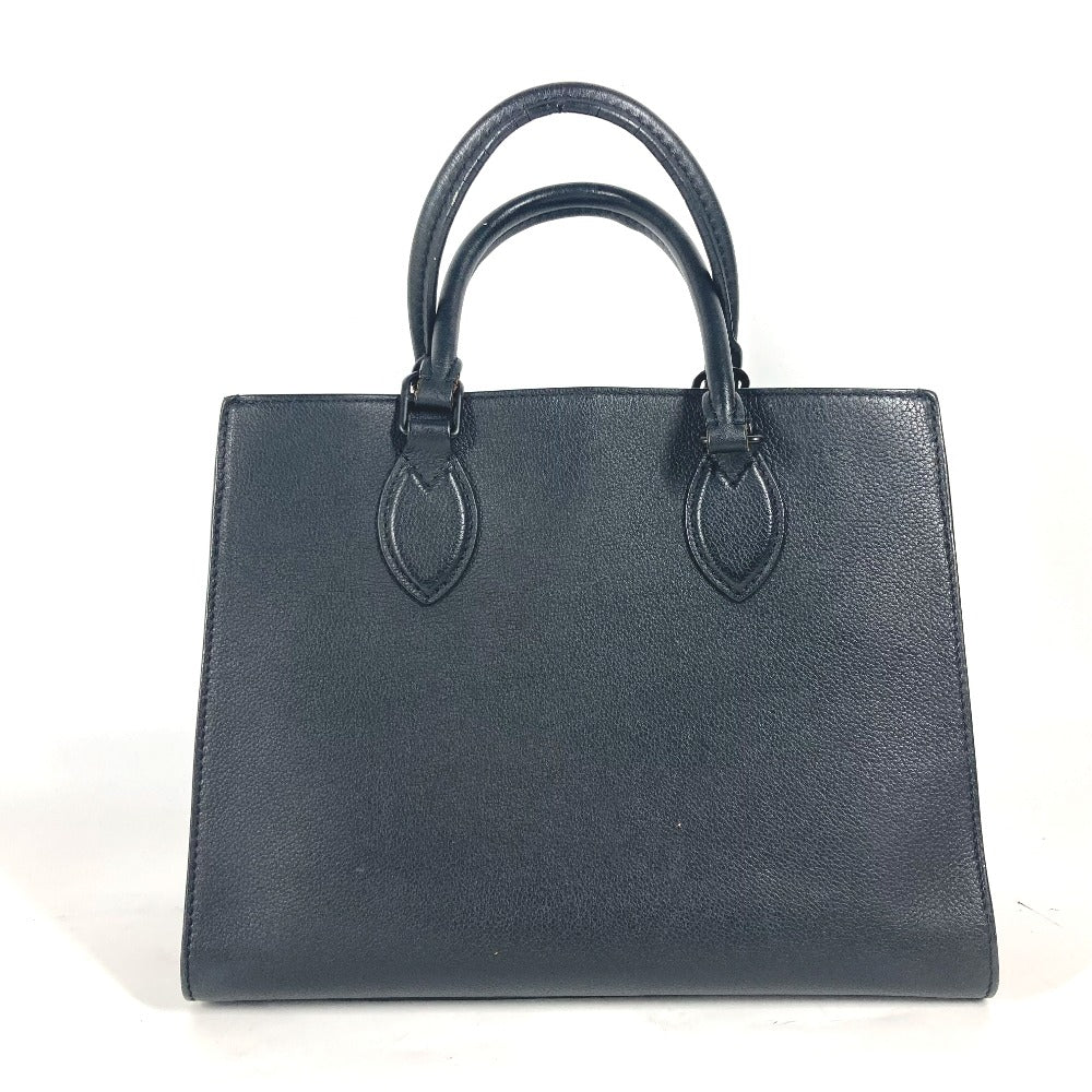 Louis Vuitton Handbag M55845 Grain Calfskin Leather Black Tote Bag Shoulder Bag Rock Me Tote Pm