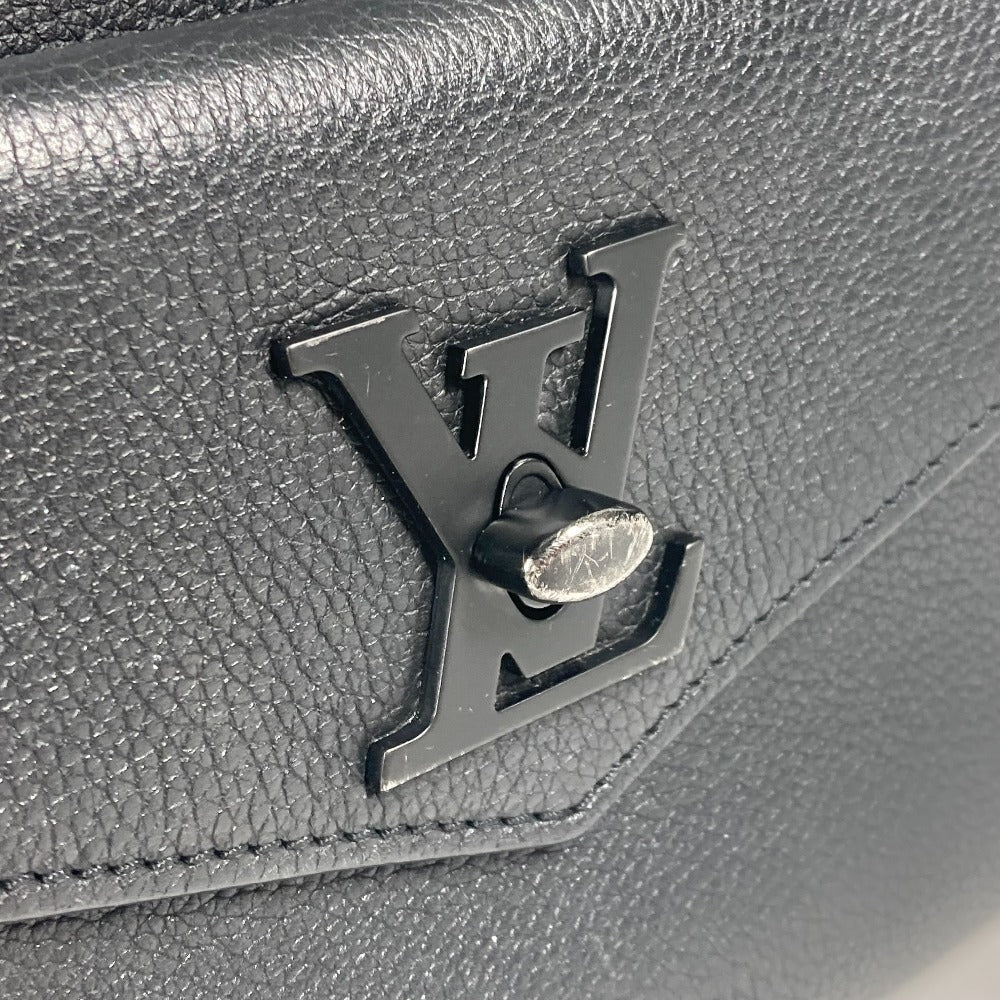 Louis Vuitton Handbag M55845 Grain Calfskin Leather Black Tote Bag Shoulder Bag Rock Me Tote Pm