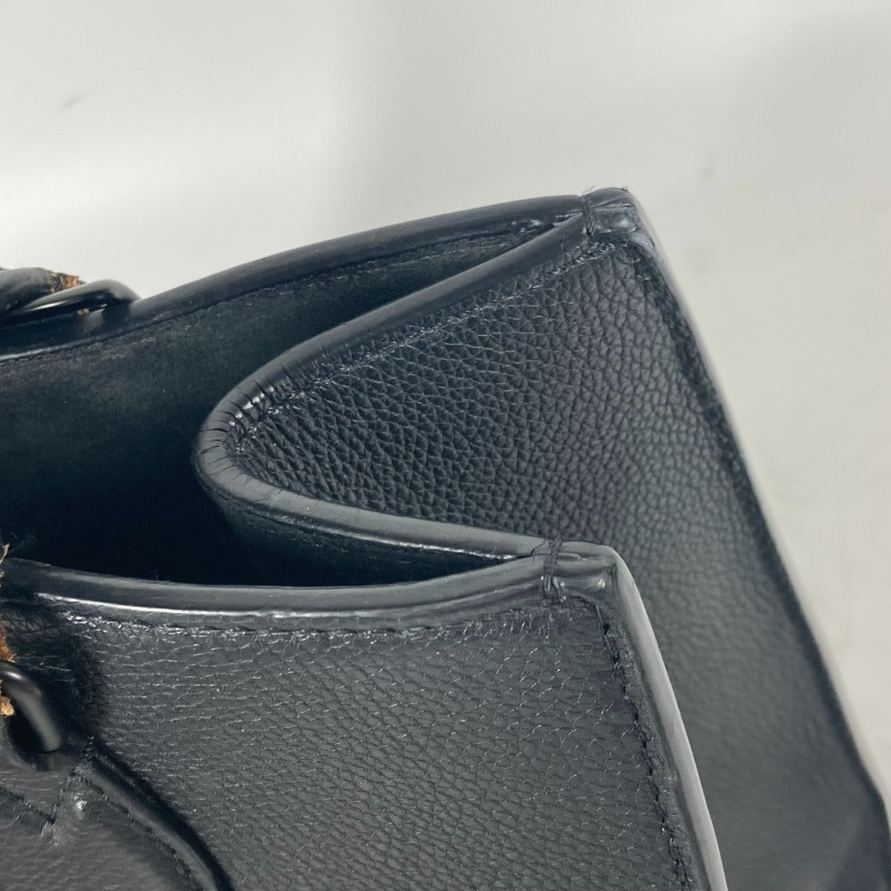Louis Vuitton Handbag M55845 Grain Calfskin Leather Black Tote Bag Shoulder Bag Rock Me Tote Pm