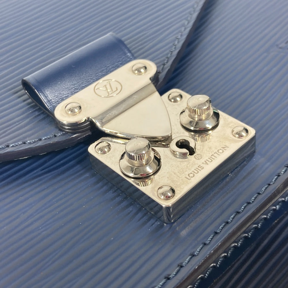 Louis Vuitton Handbag M40976 Epi Leather Navy Epi Monceau Bb Unisex(Unisex)