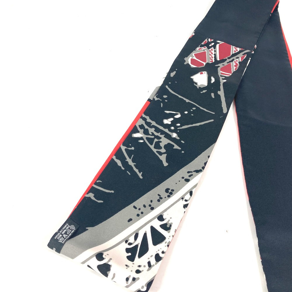 Hermes Scarf Silk Red Maxi Twilly Twilly Women