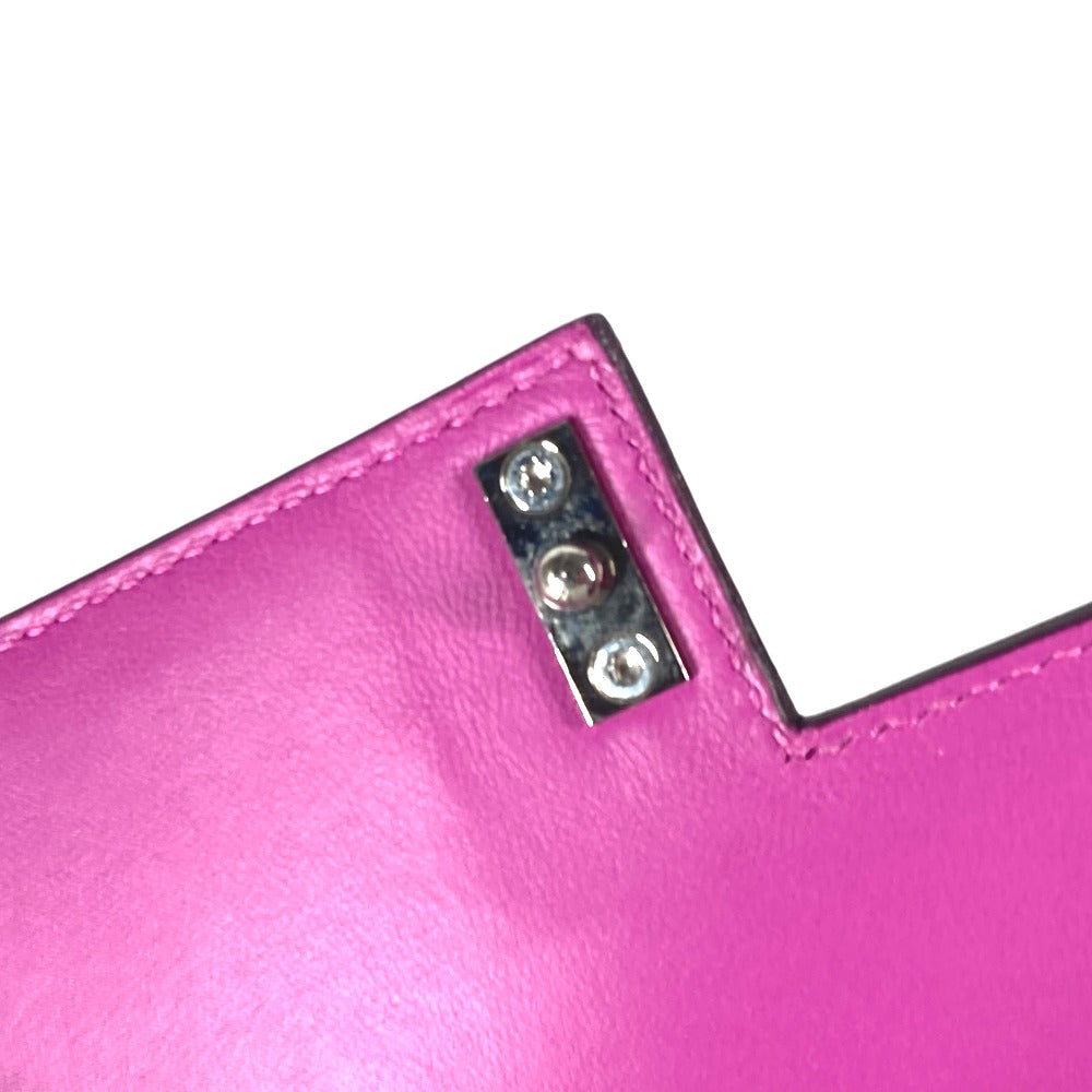 Hermes Clutch Bag Shave Purple Veru Women