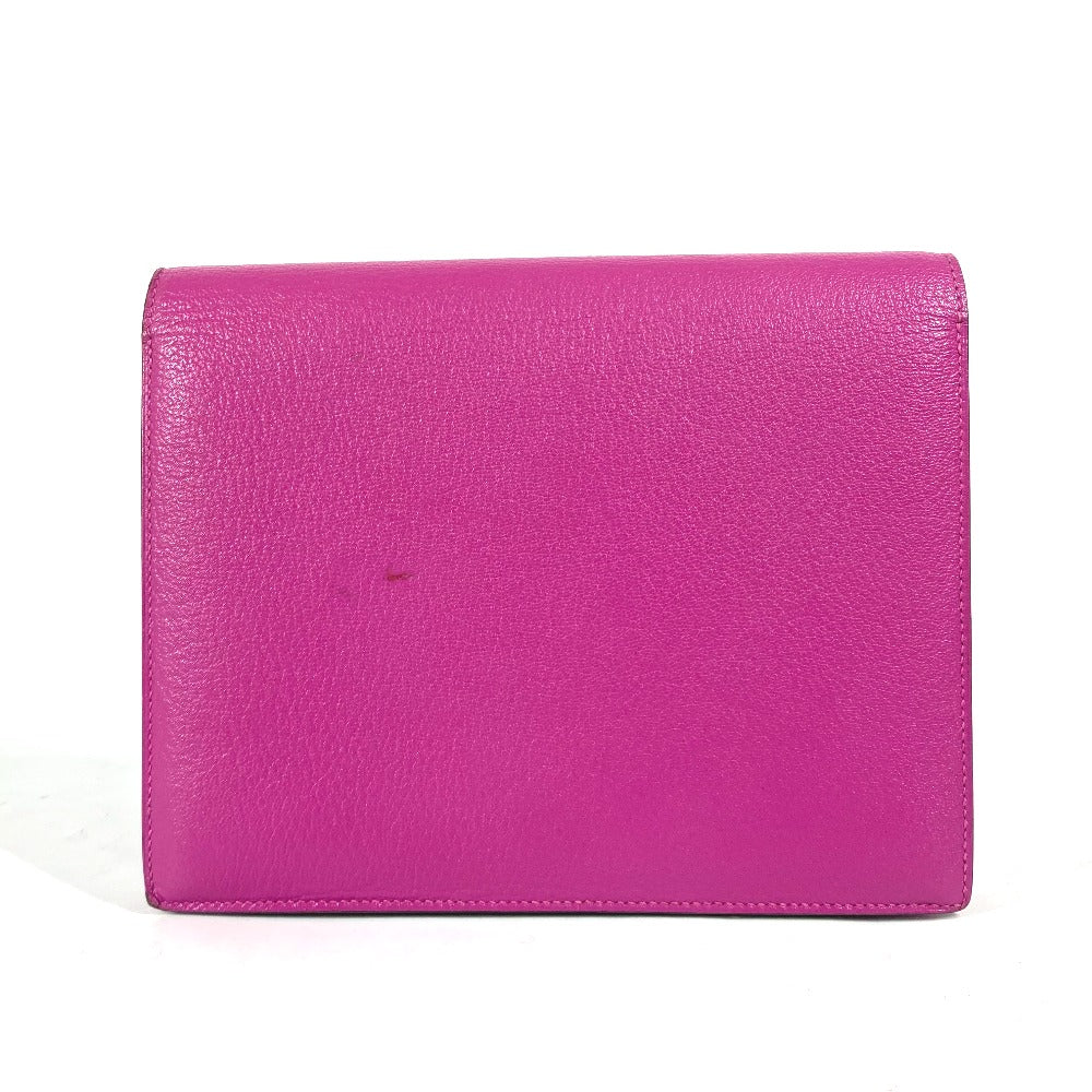 Hermes Clutch Bag Shave Purple Veru Women
