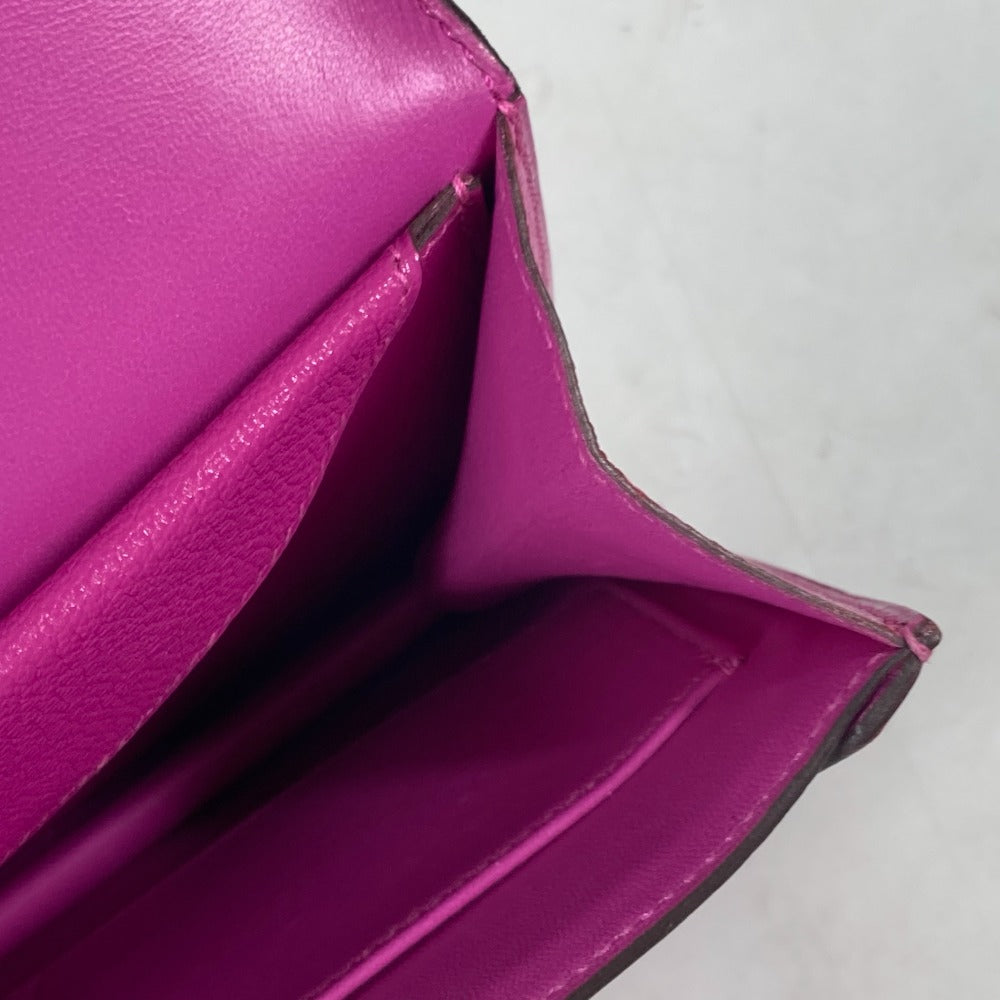 Hermes Clutch Bag Shave Purple Veru Women