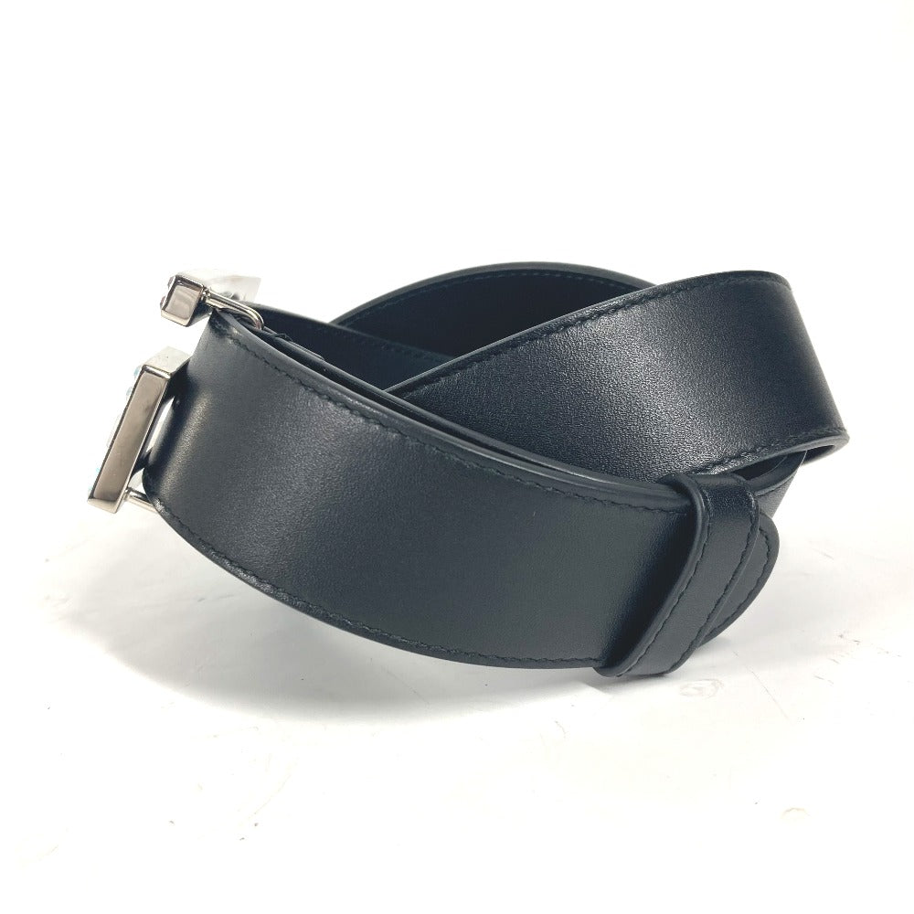 Gucci Belt 550106 Leather Black Sequin Gg Logo Crystal Women