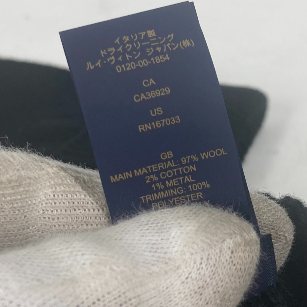 Louis Vuitton Gloves M7824I Wool, Cotton Black Touch-Screen Compatible Fingertips Globe Damier