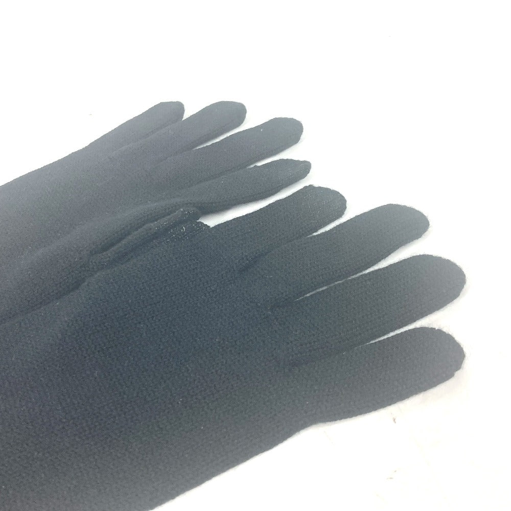 Louis Vuitton Gloves M7824I Wool, Cotton Black Touch-Screen Compatible Fingertips Globe Damier